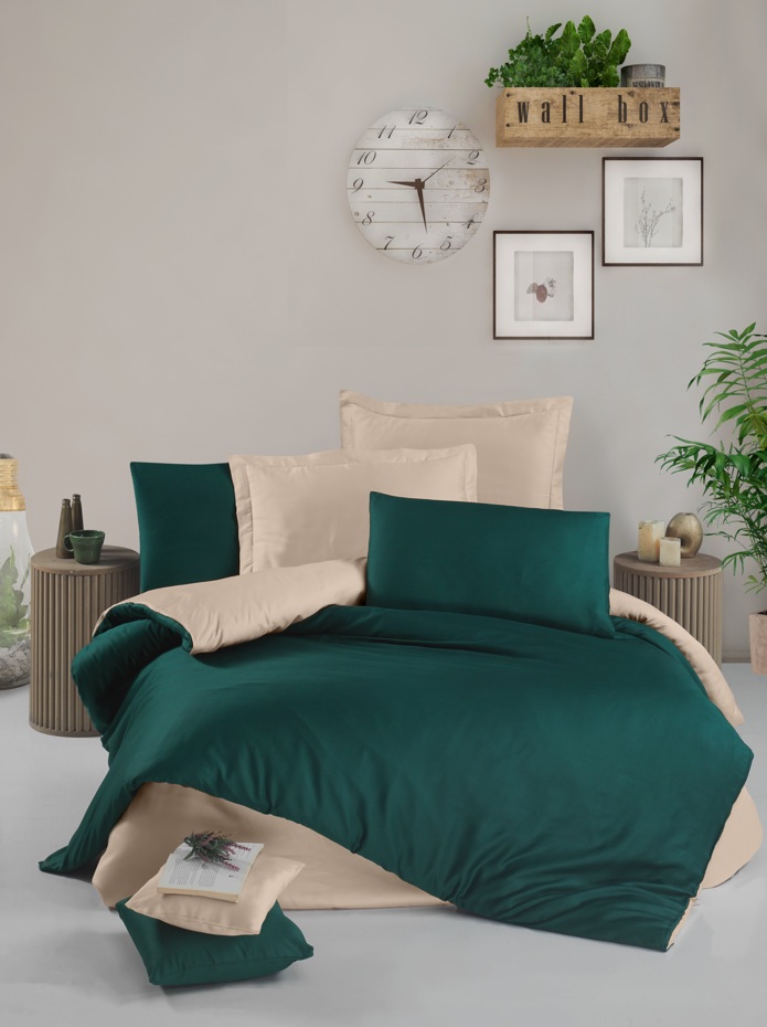 Спален комплект - Green - Cream